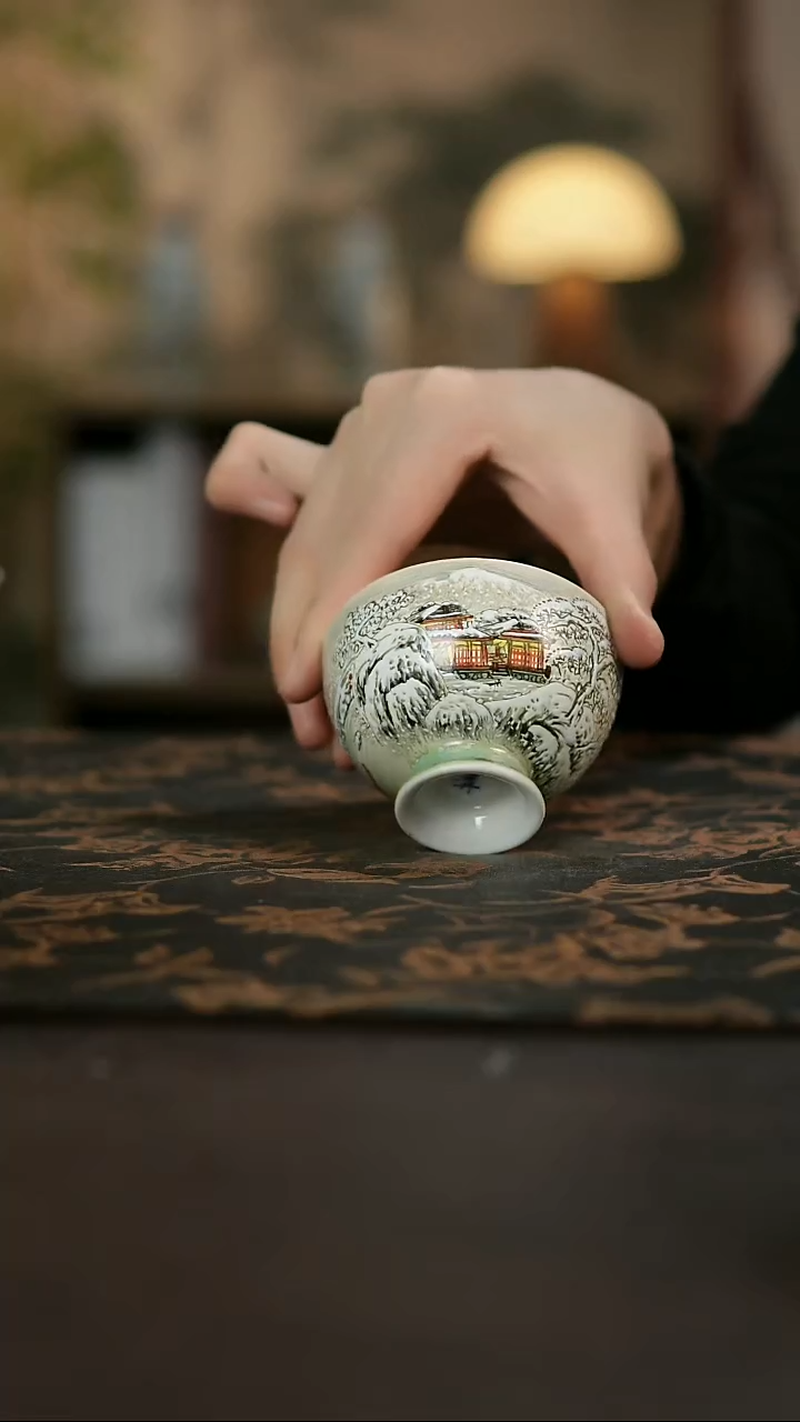 景德镇陶瓷杯碗柴烧多人