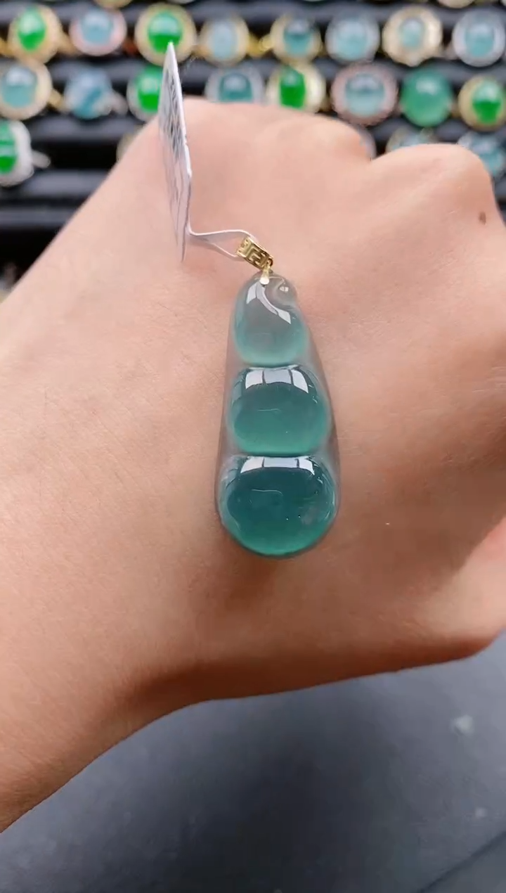 【闪购商品】翡翠戒指18K金镶嵌1111111