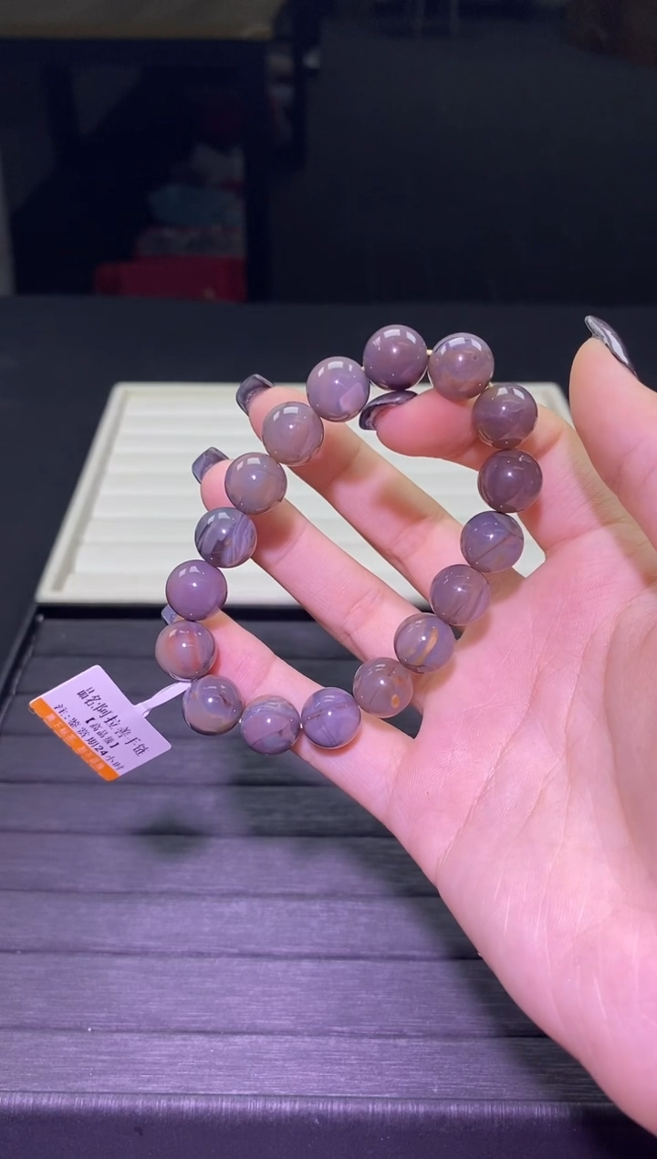 【闪购商品】石英质玉W080阿拉善单圈12mm未镶嵌多样性发其一