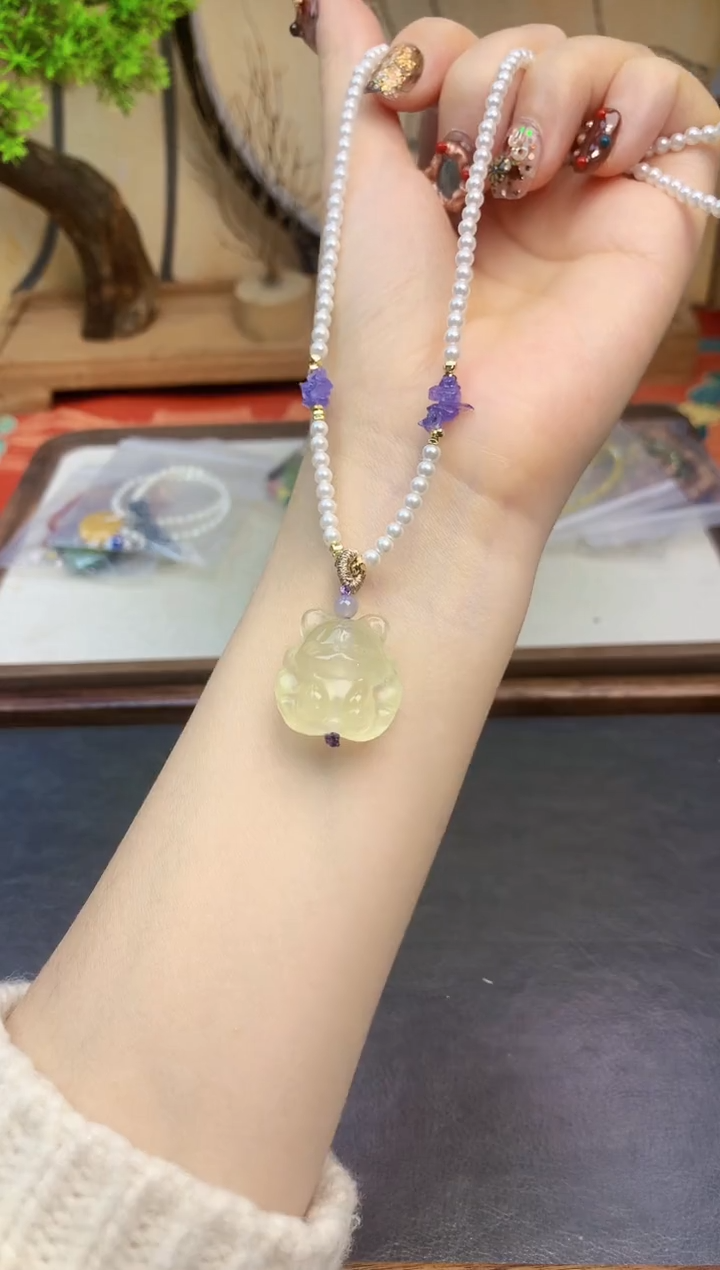 【闪购商品】黄晶颈饰未镶嵌164手串