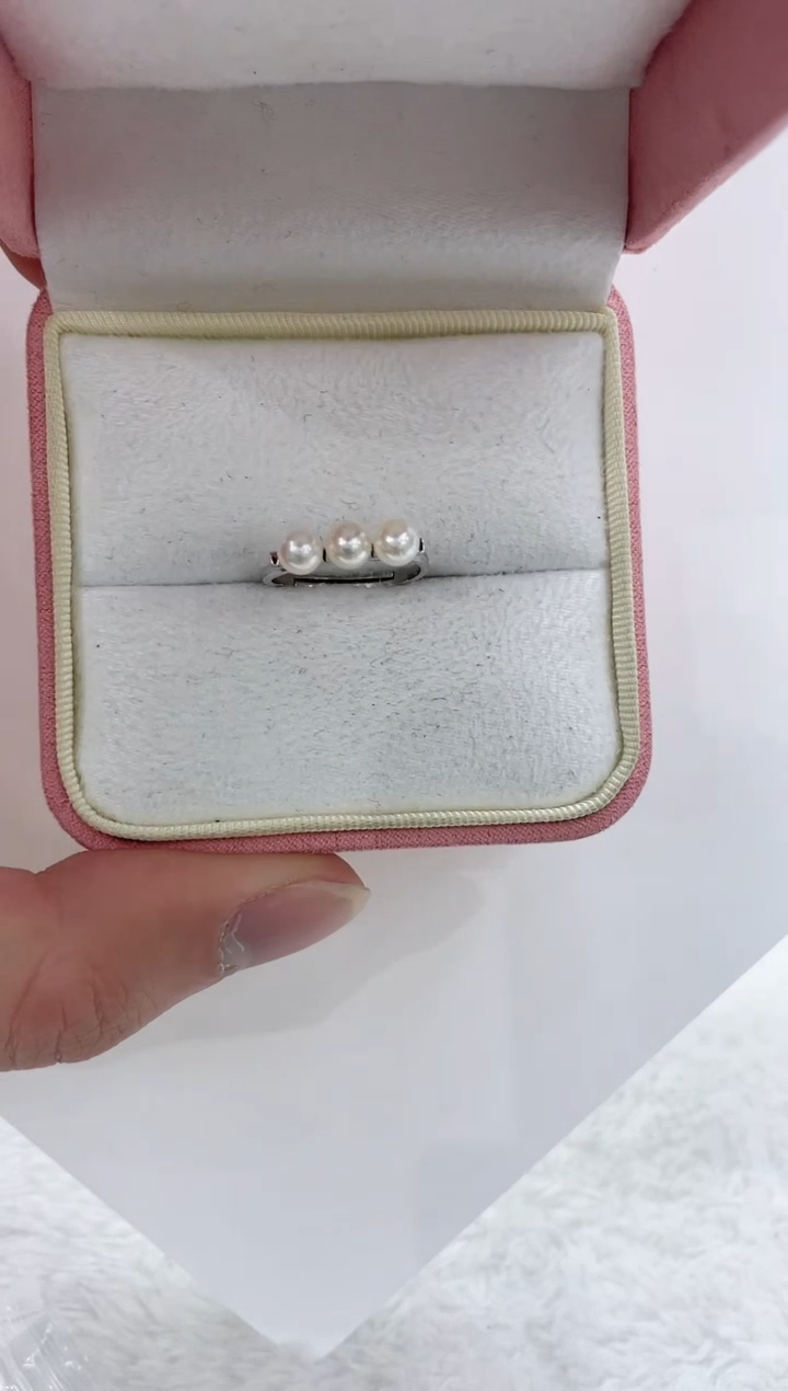 【闪购商品】海水珍珠戒指银S925镶嵌海水珍珠戒指