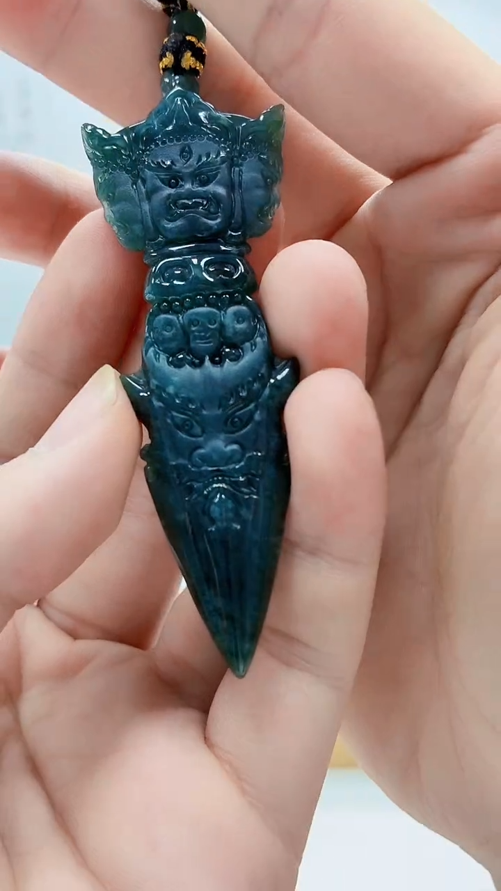 未镶嵌定制翡翠5060bb-毛货挂件33