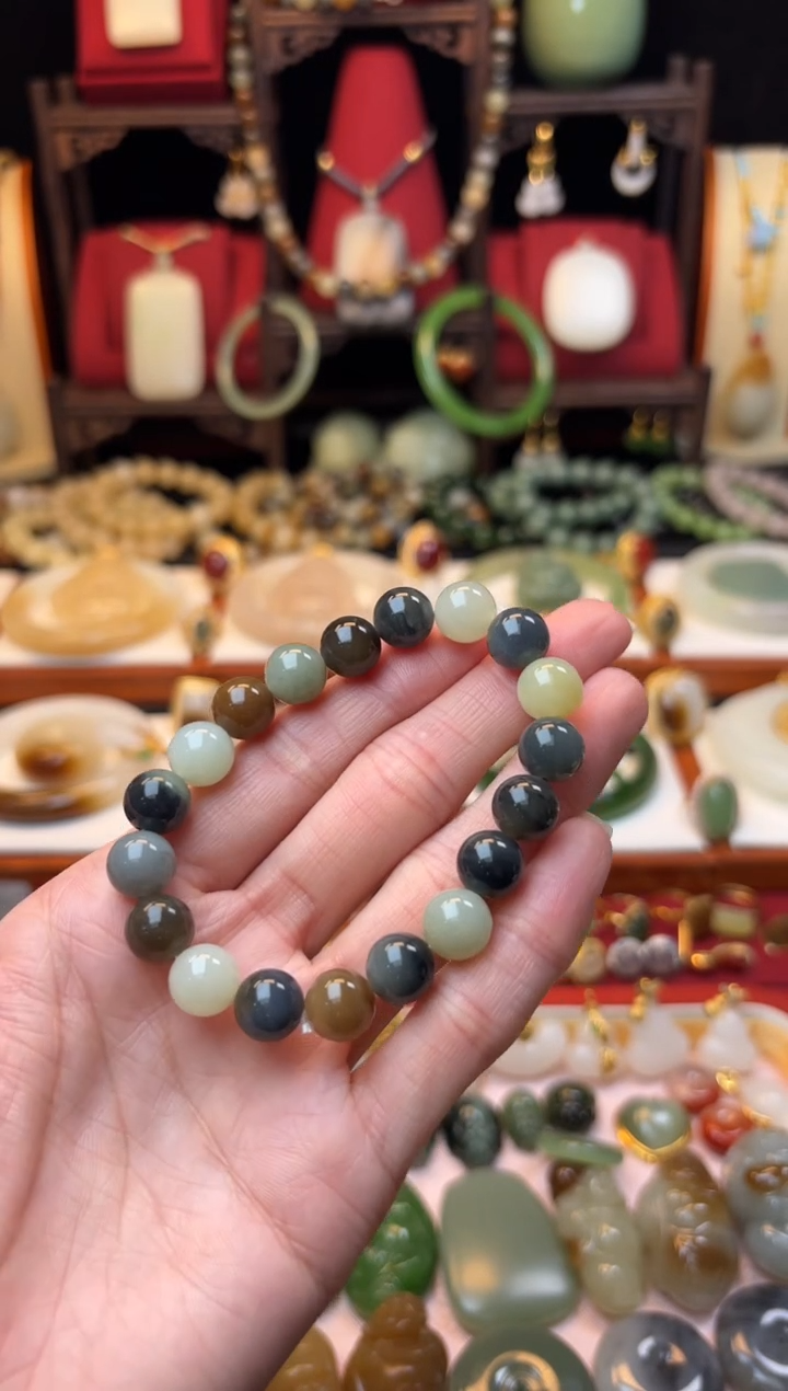 【闪购商品】和田玉手串未镶嵌微瑕福利