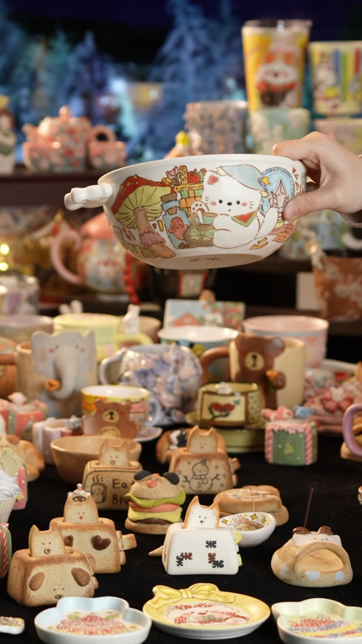 其他陶景德镇釉下彩手绘设计师款陶瓷