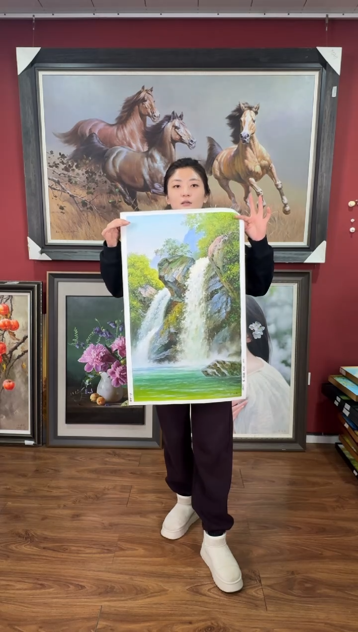 油画【173号】约53*35cm丨朝鲜原创纯手绘孤品油画丨顺丰包邮