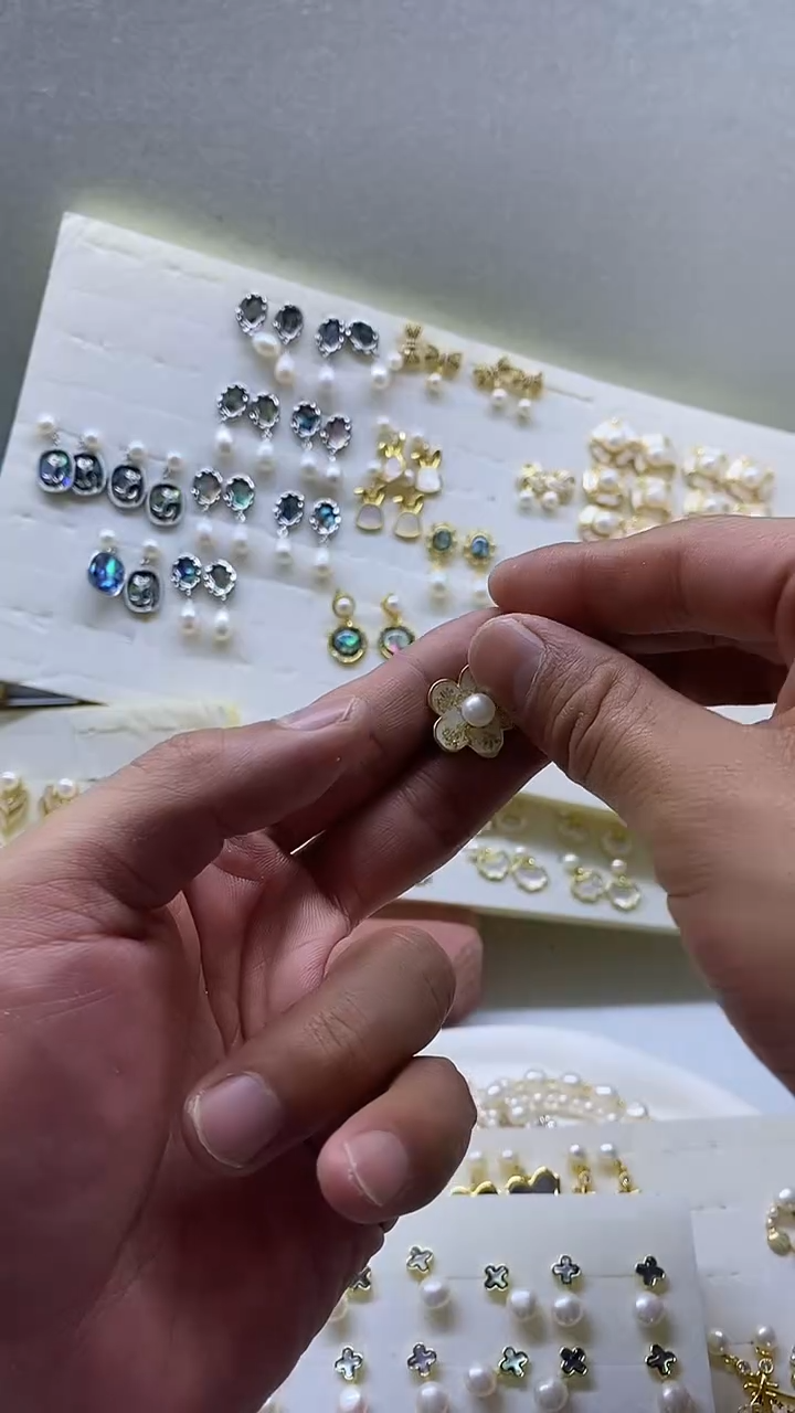 【闪购商品】淡水珍珠耳饰未镶嵌天然淡水珍珠耳饰