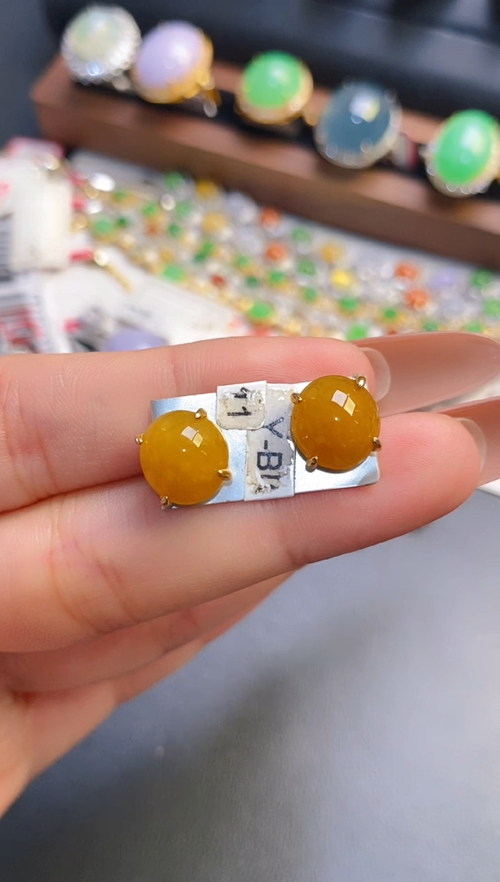 银S925镶嵌戒指翡翠天然