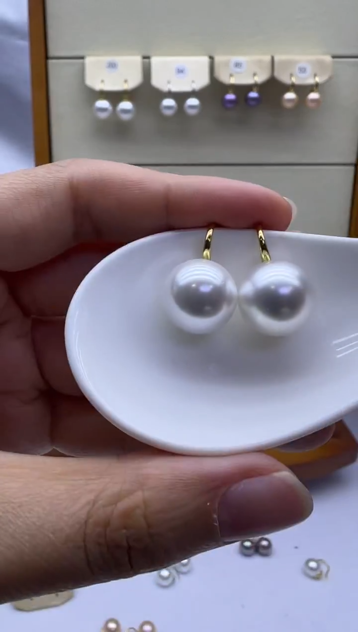 未镶嵌耳饰淡水珍珠098