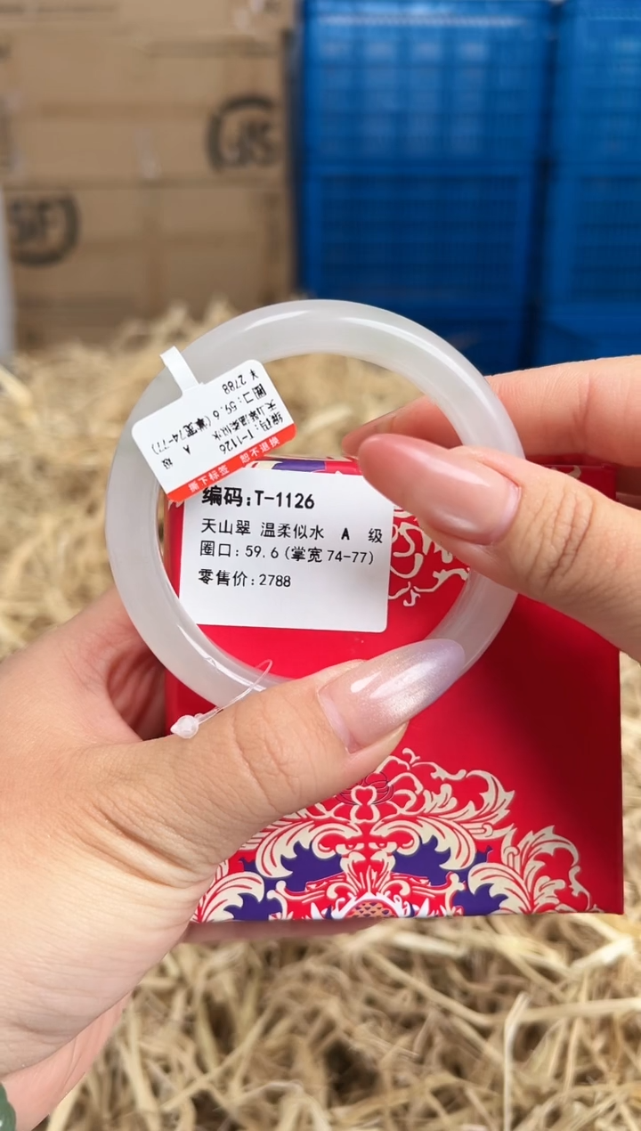 未镶嵌手镯石英质玉T-1126