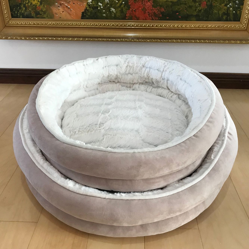 冬季厚实保暖宠物窝猫狗双帮圆窝