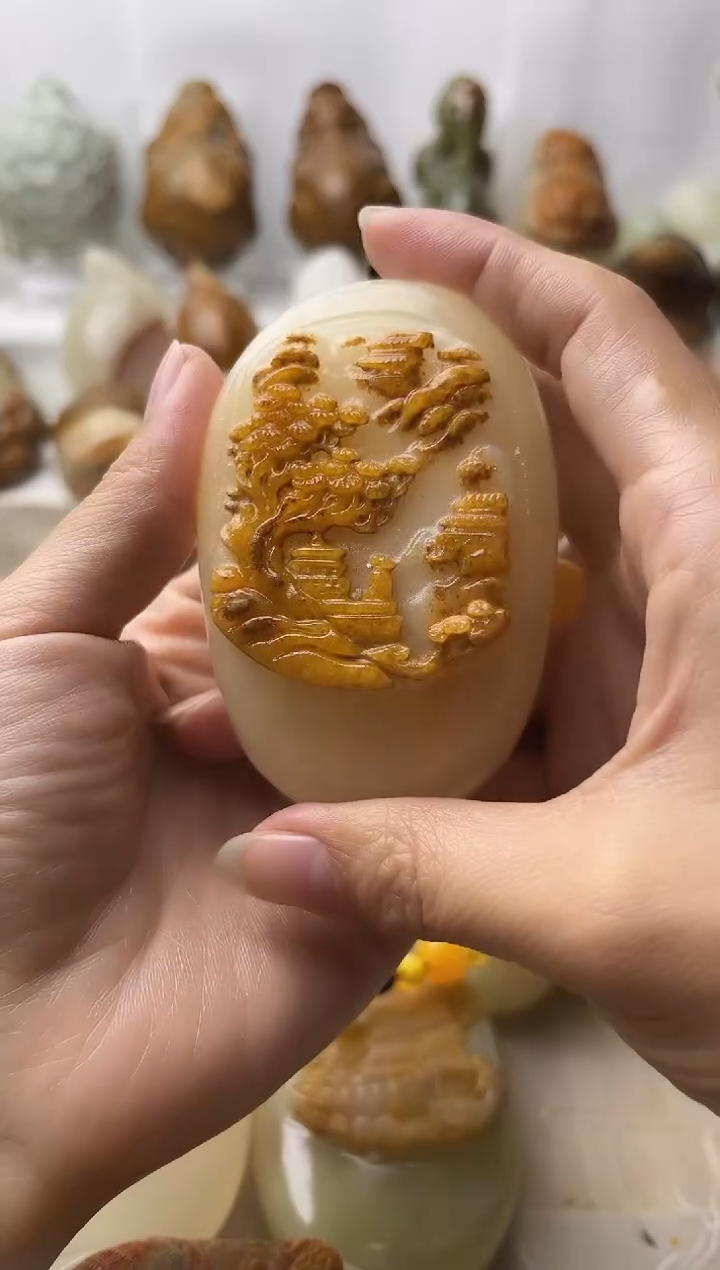 石材方解石棉纹正常不退换山水