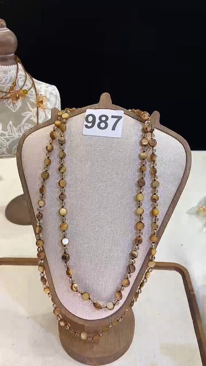 项链钛钢淡水珍珠987