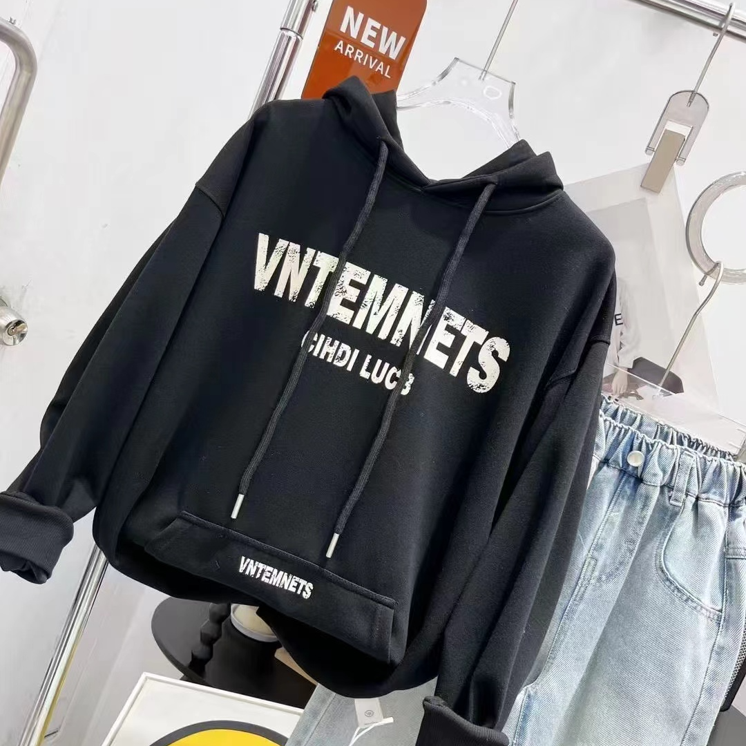 秋季加绒中大童休闲卫衣