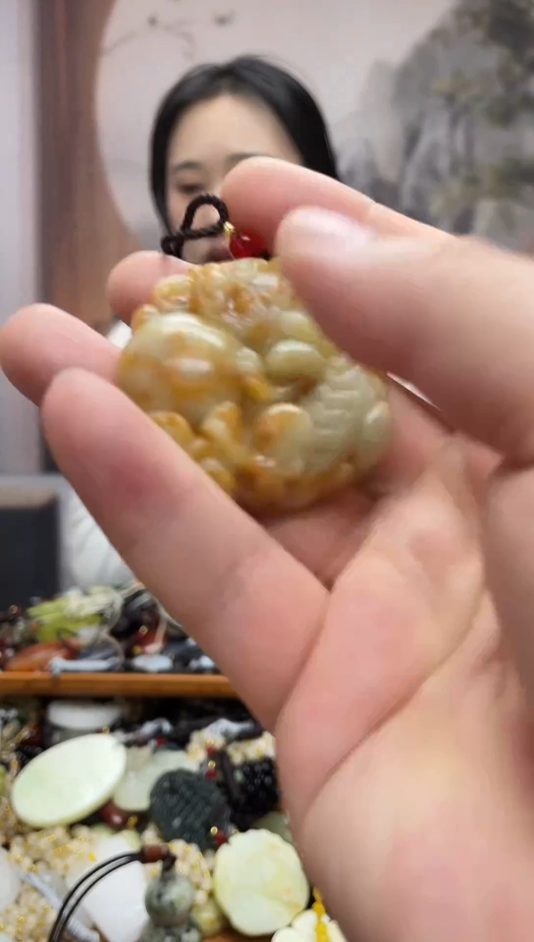 未镶嵌岫玉吊坠·