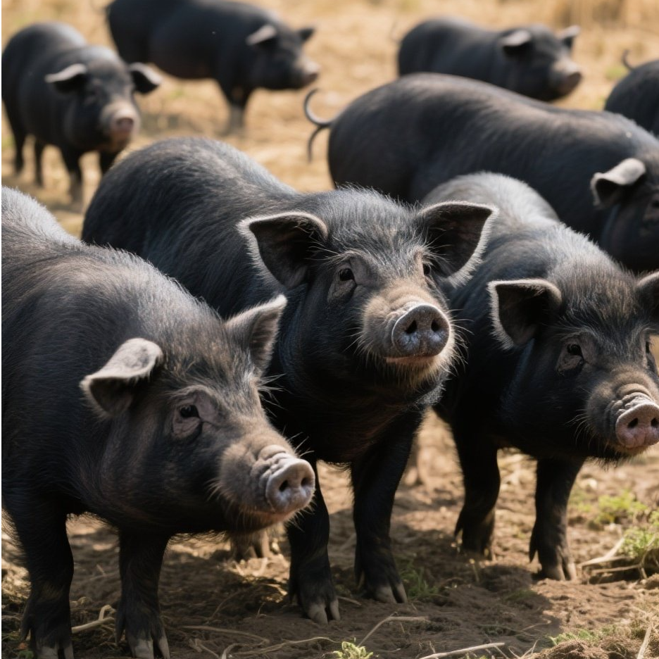 【猪脚-前后】湘西散养跑山猪 农家土猪 黑猪 鲜猪肉