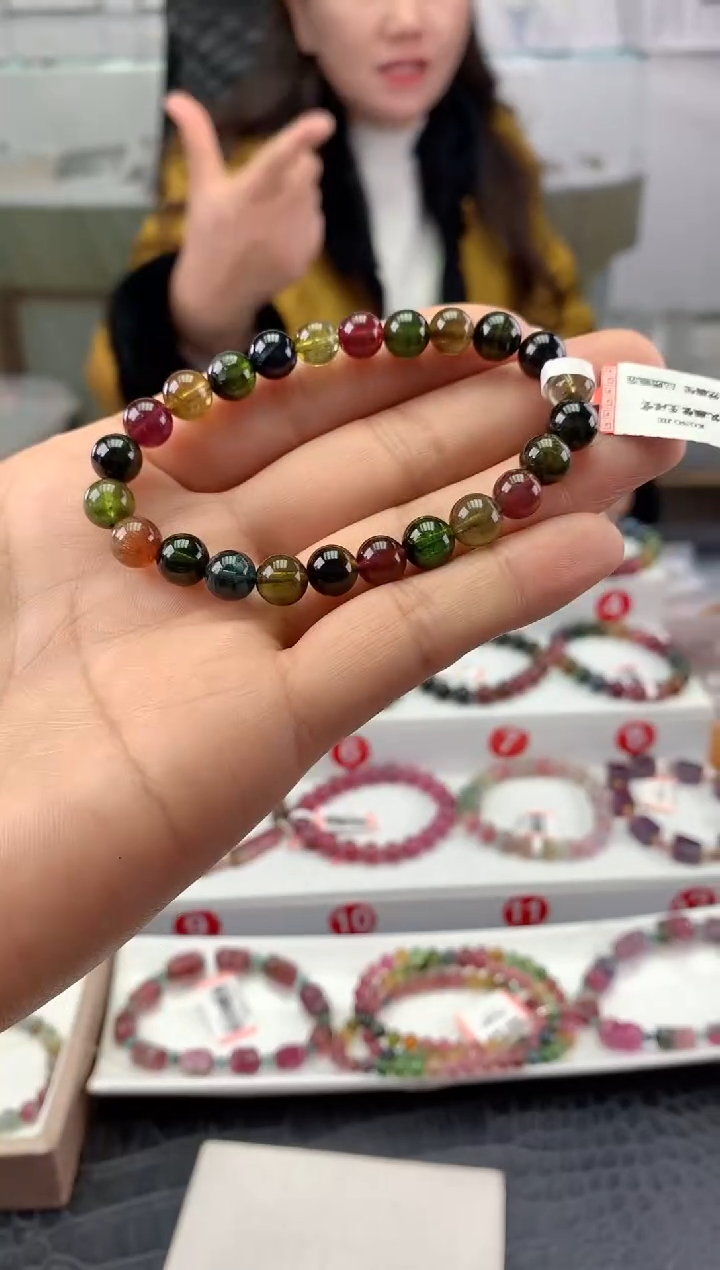 未镶嵌手串碧玺多样性发一条