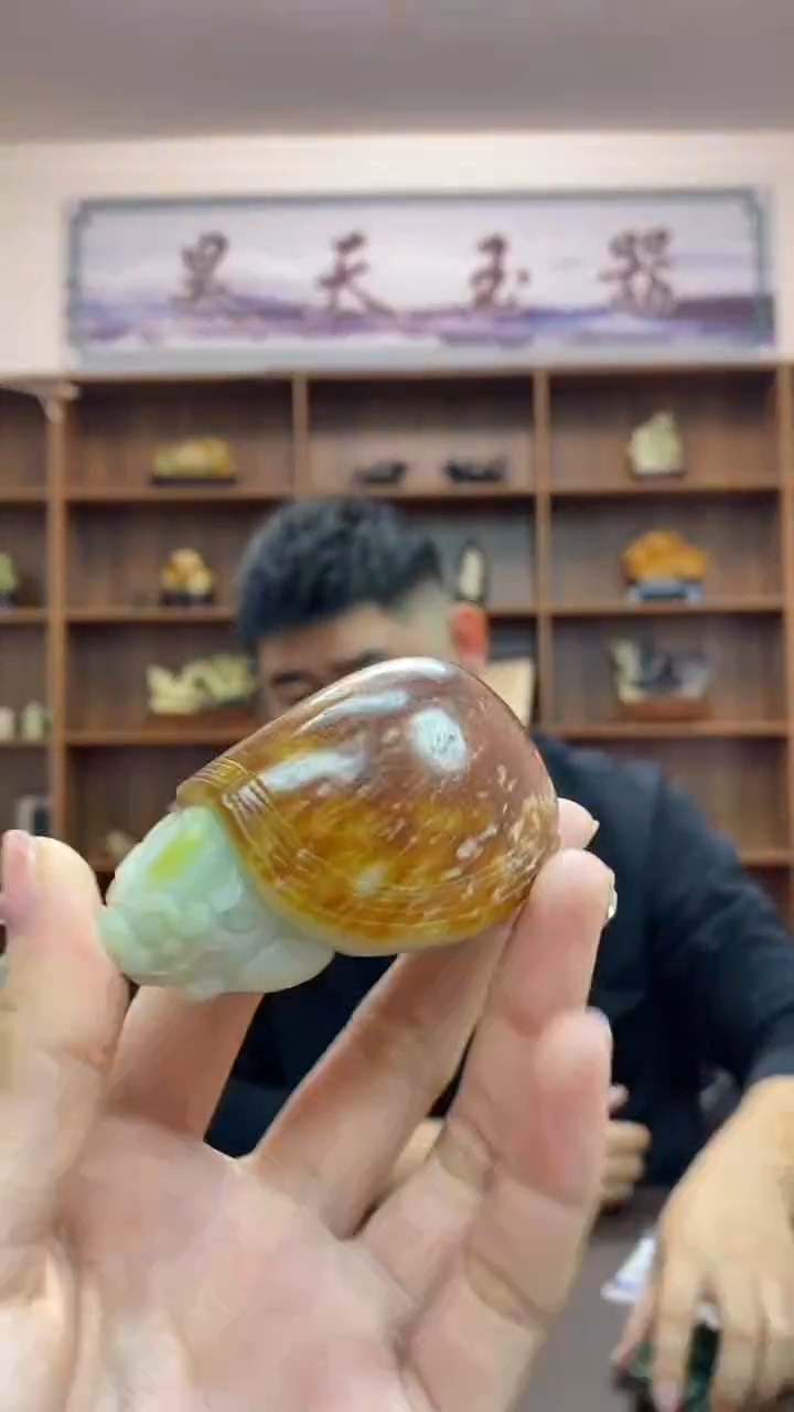 【闪购商品】和田玉手把未镶嵌龙龟手把