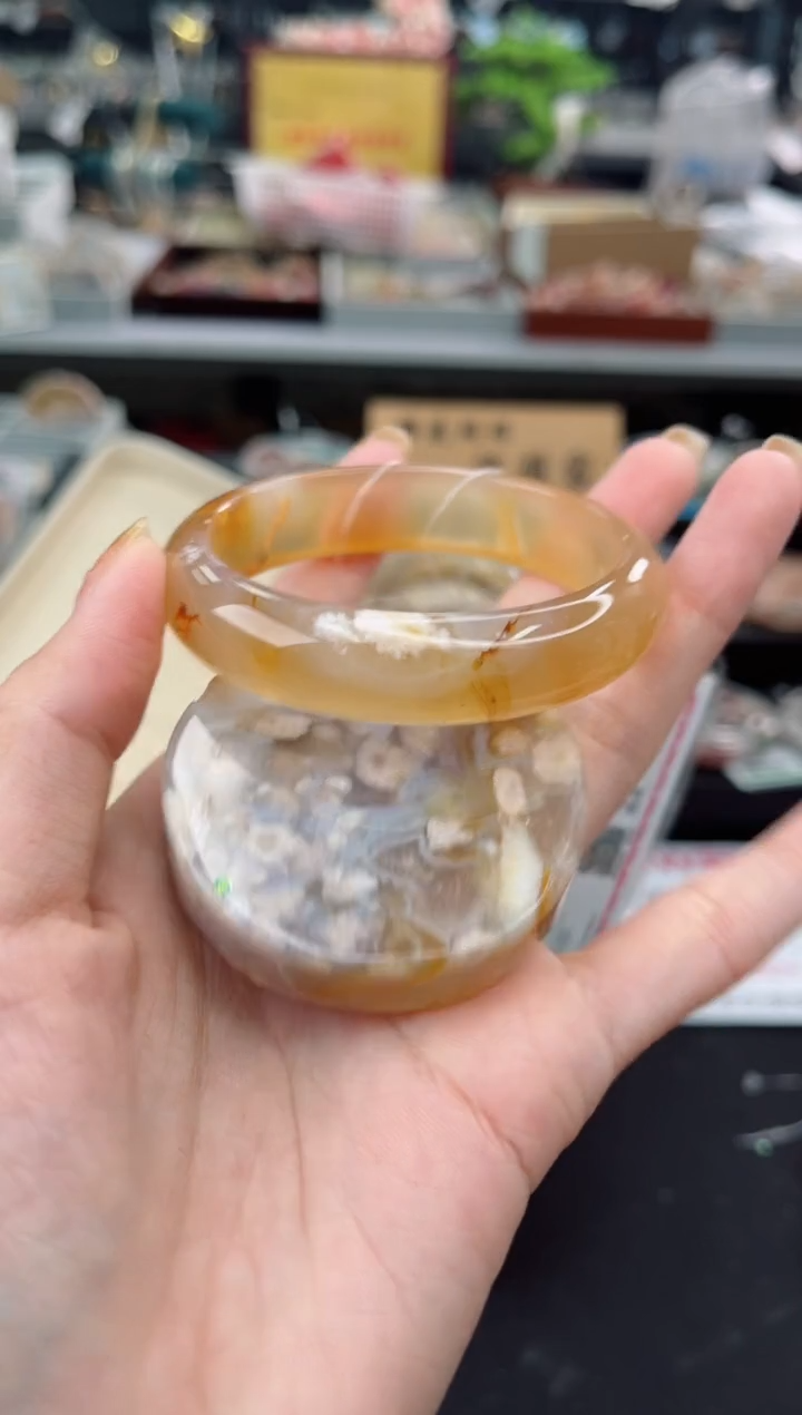 【闪购商品】石英质玉手镯未镶嵌54圈口（赠品镯心）6441266