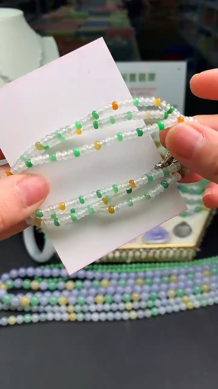 【闪购商品】翡翠颈饰未镶嵌翡翠珠链|不退不换