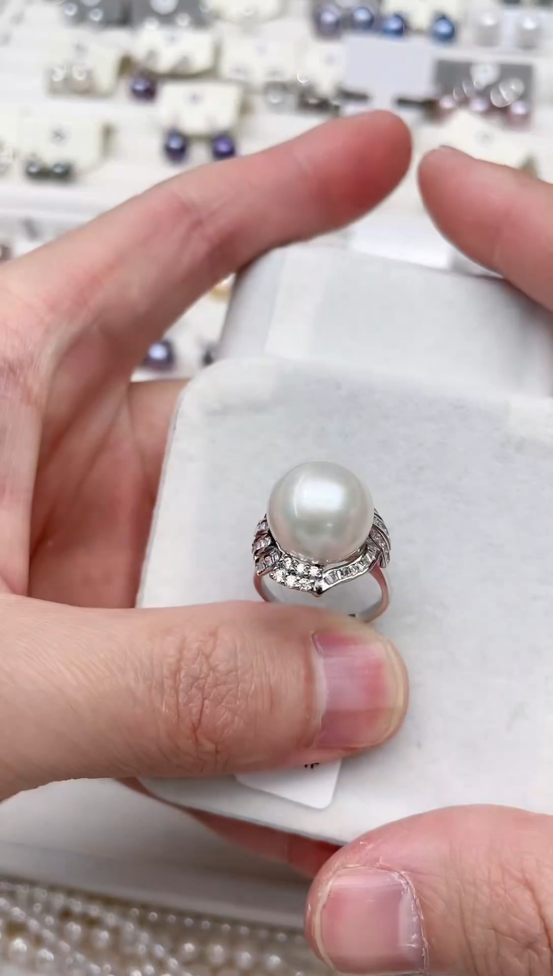 【闪购商品】淡水珍珠戒指银S925镶嵌戒指