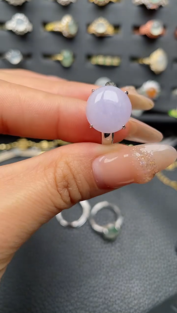 【闪购商品】翡翠戒指银S925镶嵌2222222222  14