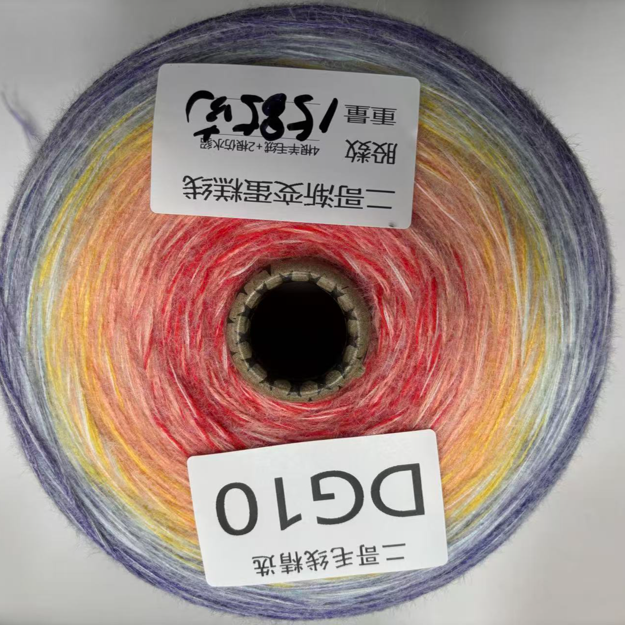 万花筒蛋糕线,<不加捻>4根羊毛绒+2根仿水貂