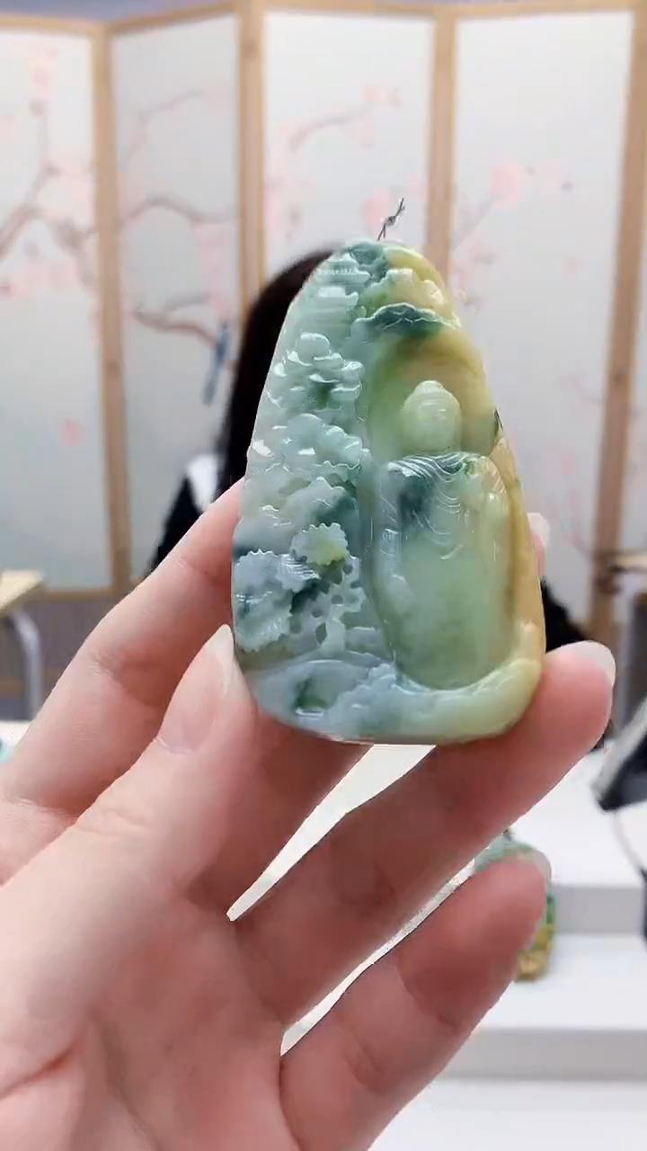 未镶嵌定制翡翠5160ry-毛货挂件91