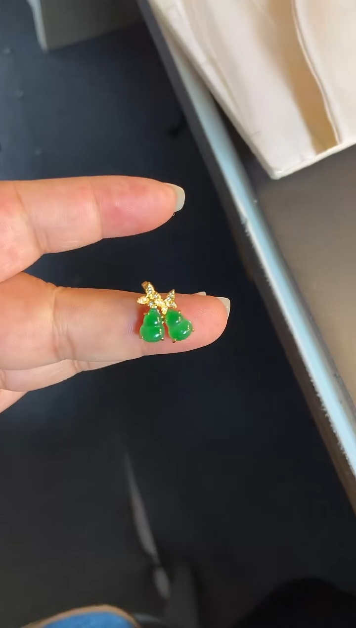 吊坠(不含链)银S925镶嵌翡翠1