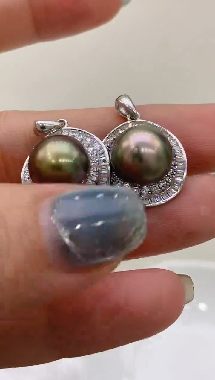 未镶嵌海水珍珠吊坠84 11-12mm多样性发其一