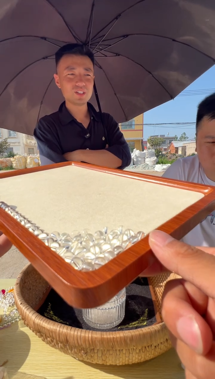 水晶手链未镶嵌8mm白水晶单珠多样性发一