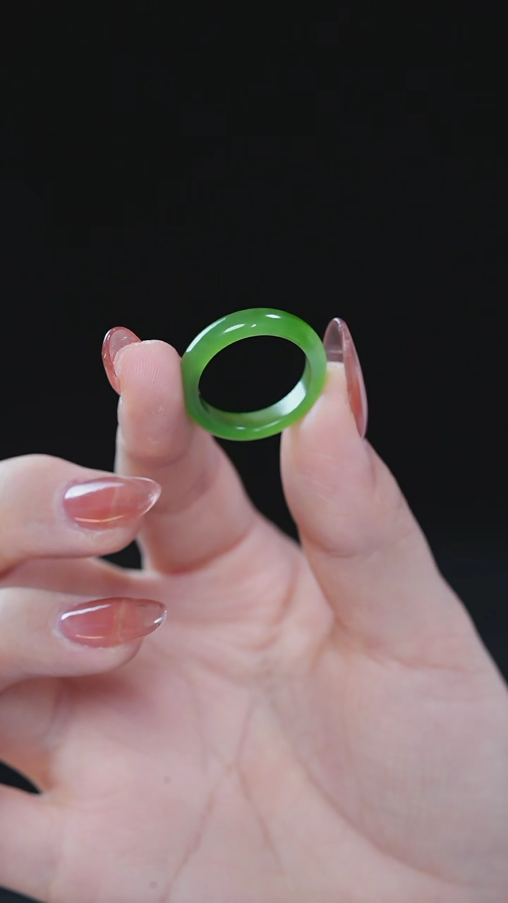 【闪购商品】和田玉戒指未镶嵌JB02和田玉碧玉戒圈指