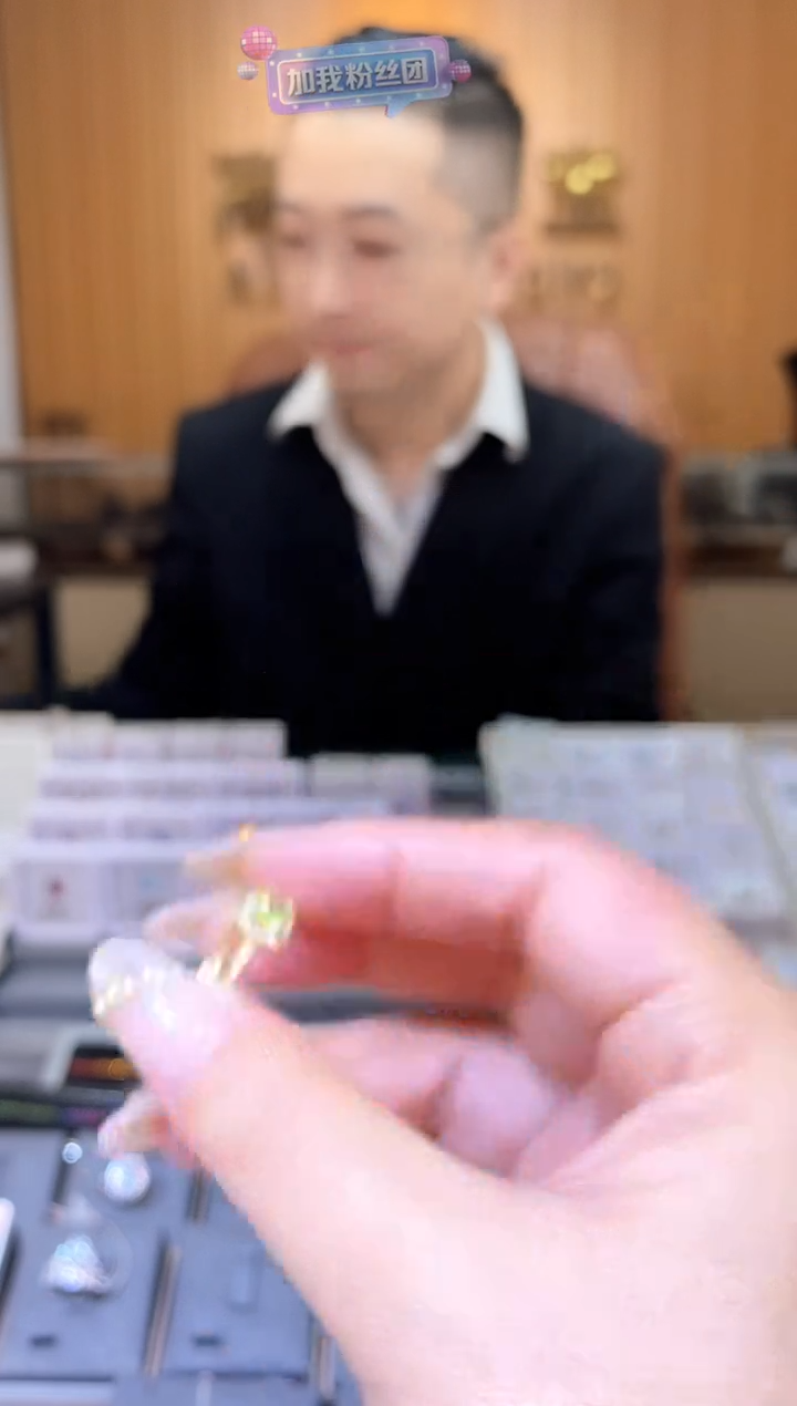 【闪购商品】橄榄石戒指银S925镶嵌天然橄榄石戒指