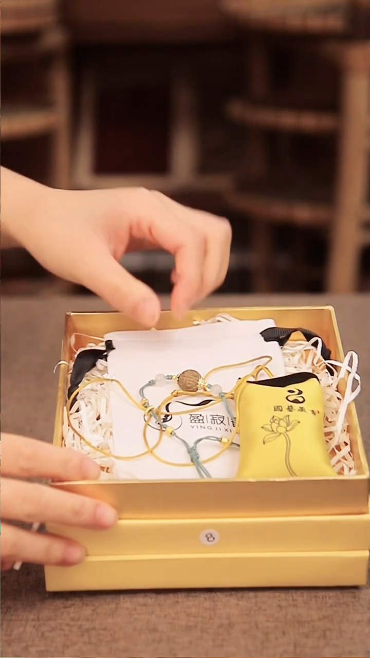 合香08：茉莉绿茶编绳手串+香包