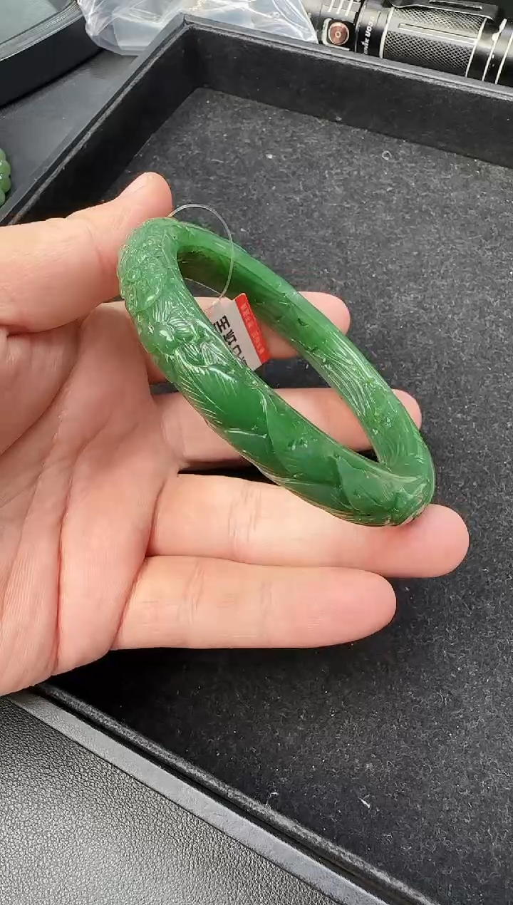 未镶嵌手镯和田玉62圈口