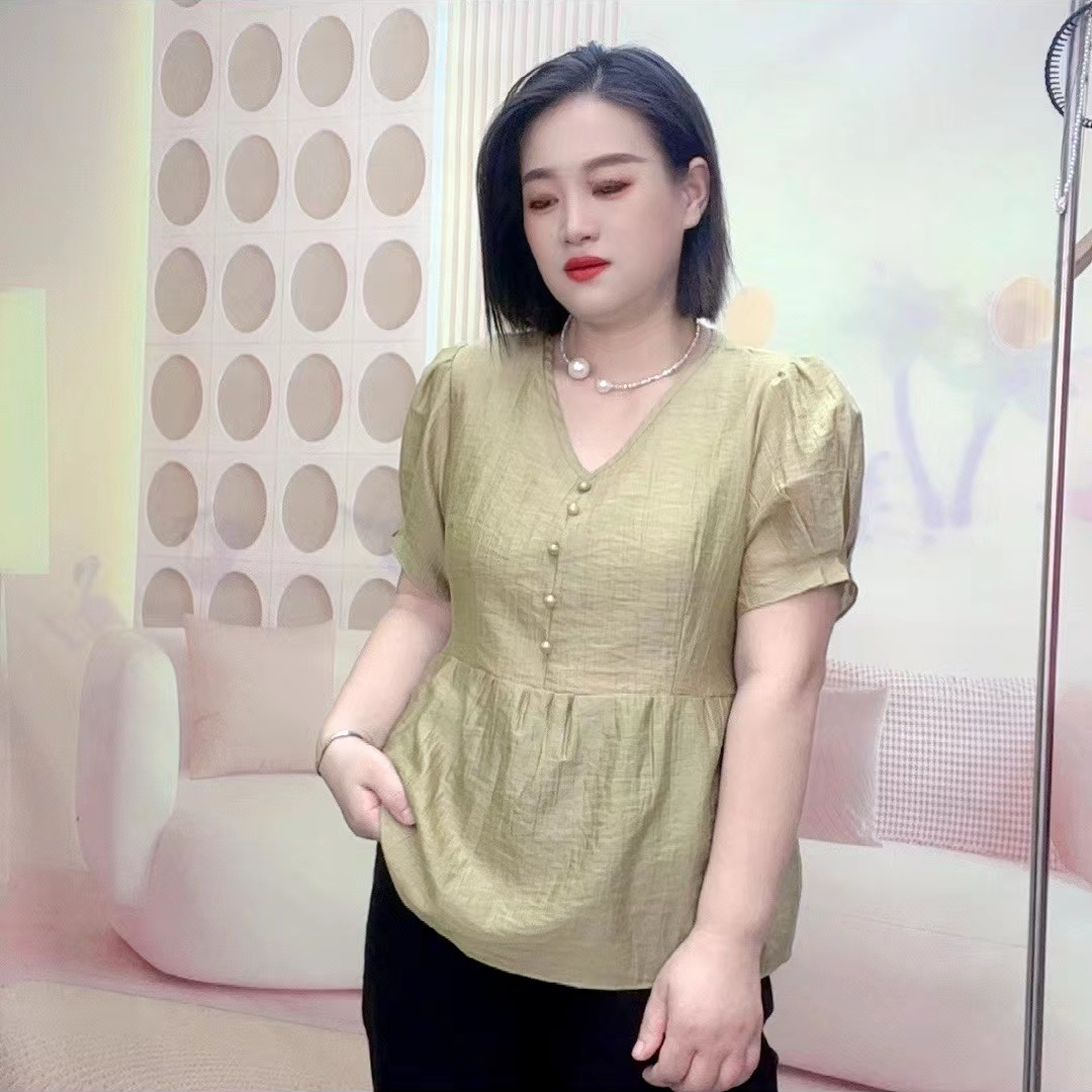 《清货》夏季时尚简约冰爽棉 韩版设计减龄款上衣