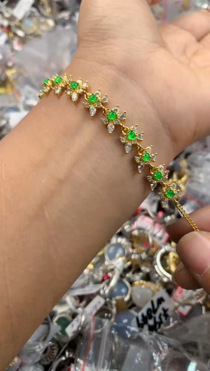 银S925镶嵌戒指翡翠141414---1