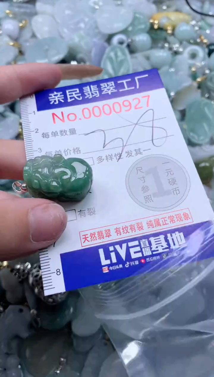 翡翠未镶嵌吊坠(不含链)927