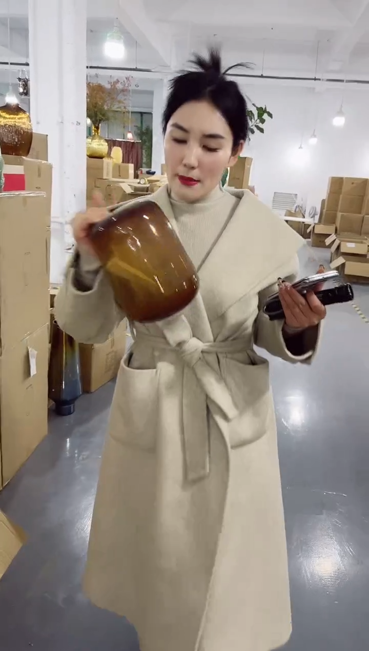 【闪购商品】无铅玻璃UU外贸仓-微瑕花瓶--YWA5