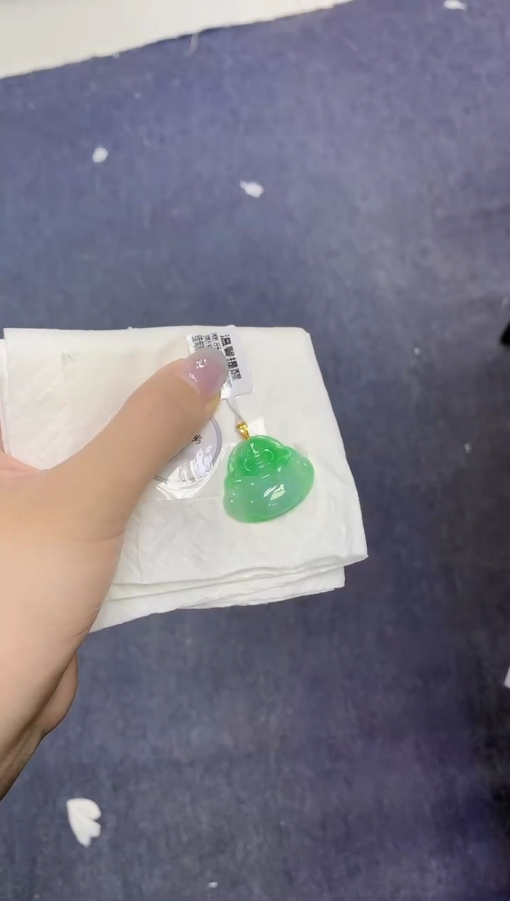 颈饰未镶嵌翡翠天然缅甸翡翠A货百元以上9元证书费自理