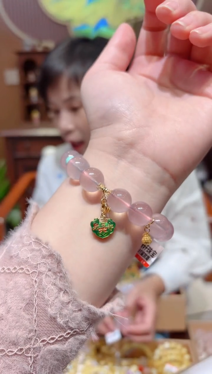 【闪购商品】水晶手串18K金镶嵌设计款珠串13.2