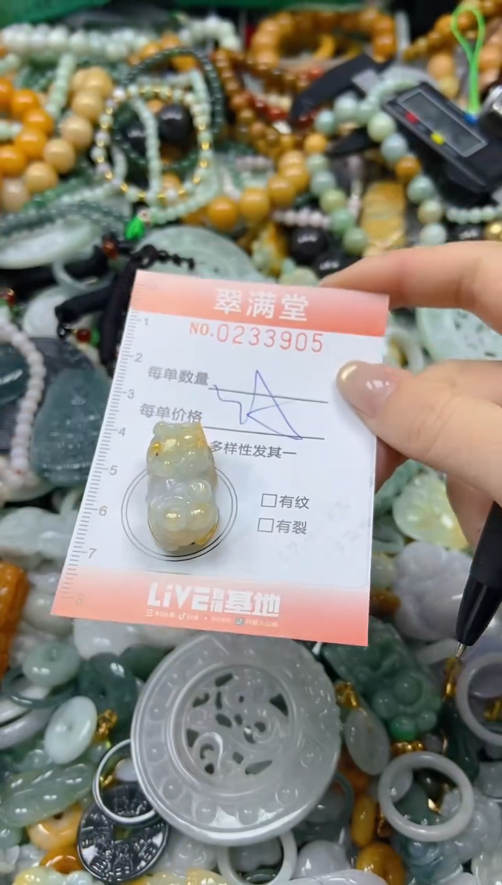 未镶嵌挂件翡翠闪购0233905