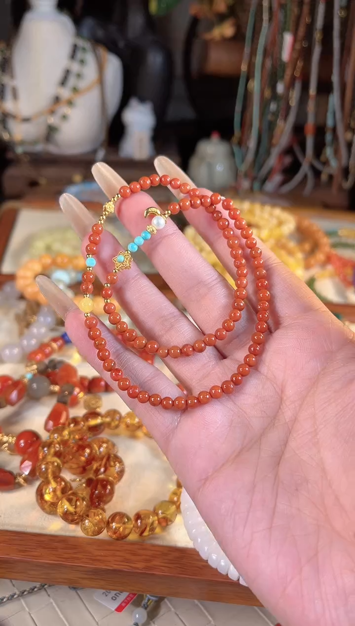 【闪购商品】南红玛瑙手链银S925镶嵌多样性发货其一