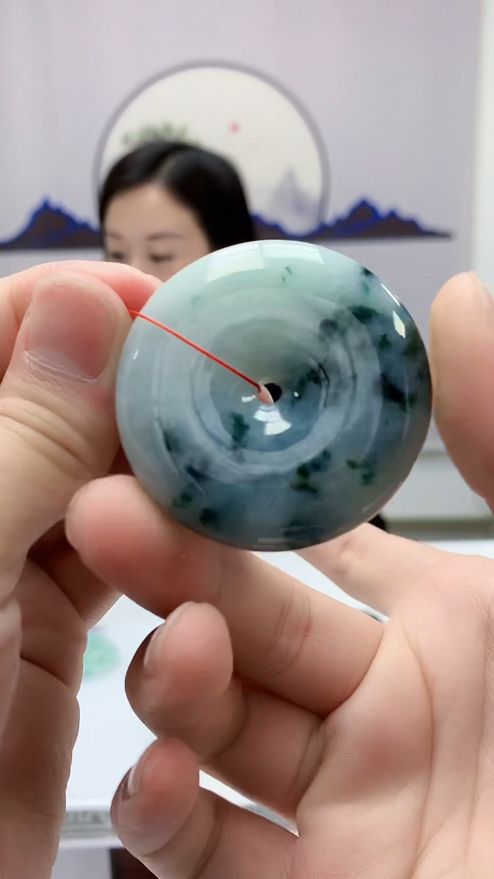 【闪购商品】定制翡翠未镶嵌4852bb-毛货挂件56