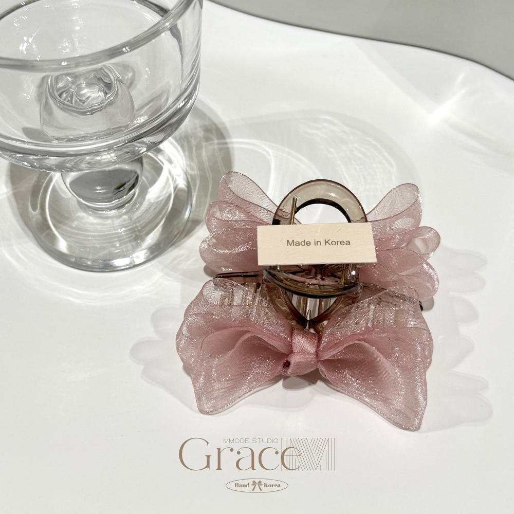 「女神系列-粉飘飘」韩国25四季百搭大抓夹鲨鱼夹后盘发夹