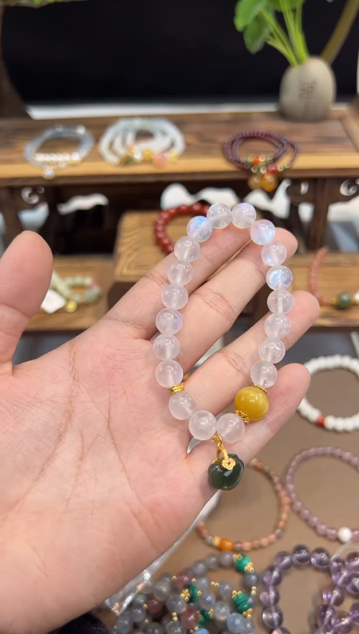 【闪购商品】长石手链未镶嵌手饰@@