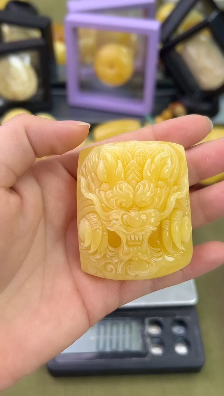 裸石琥珀未镶嵌琥珀蜜蜡吊坠