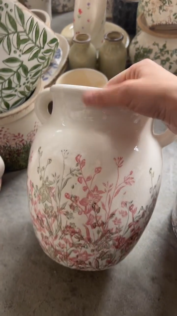 【闪购商品】陶瓷花盆高度24CM内口13.5CM