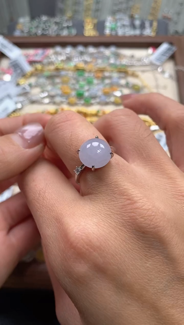 【闪购商品】翡翠戒指银S925镶嵌111111--1