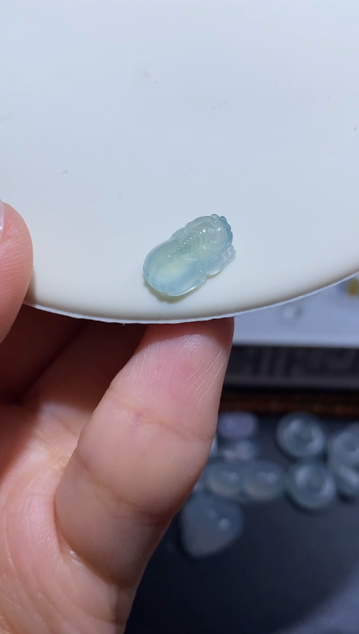 未镶嵌定制翡翠貔貅12.1*7.7*4.5