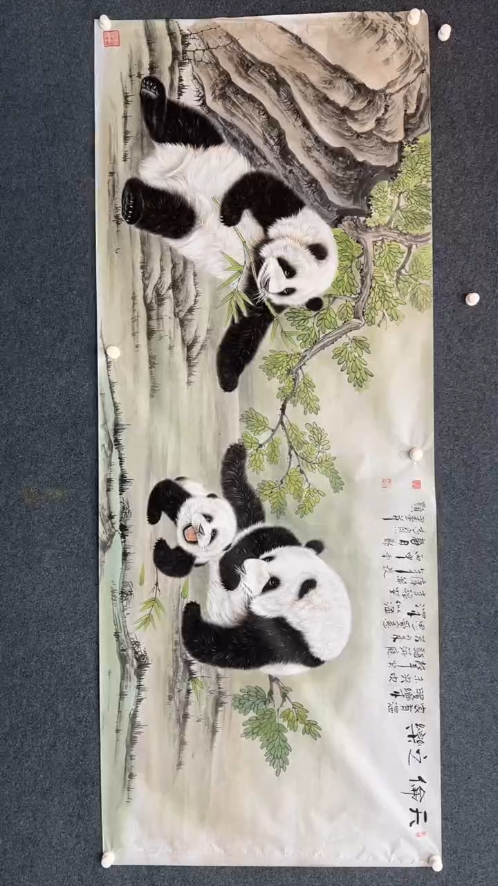 【闪购商品】国画2.14-郑志宗-丝绢四尺动物-97